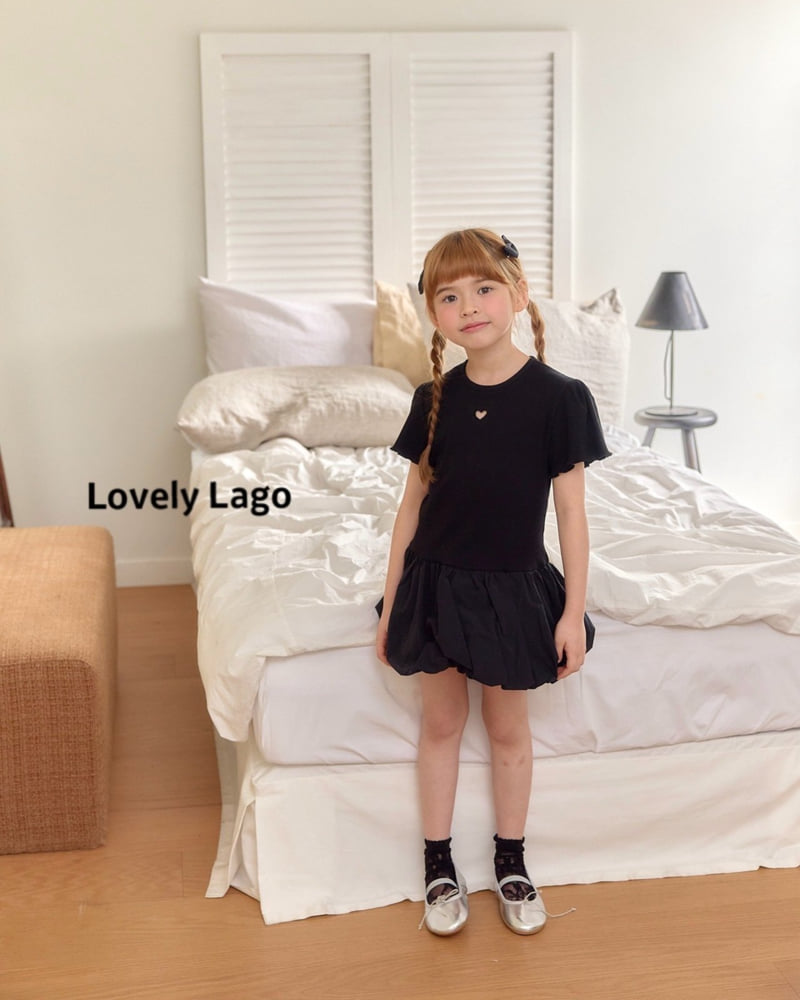 Lago - Korean Children Fashion - #fashionkids - Mini Heart One-piece - 4