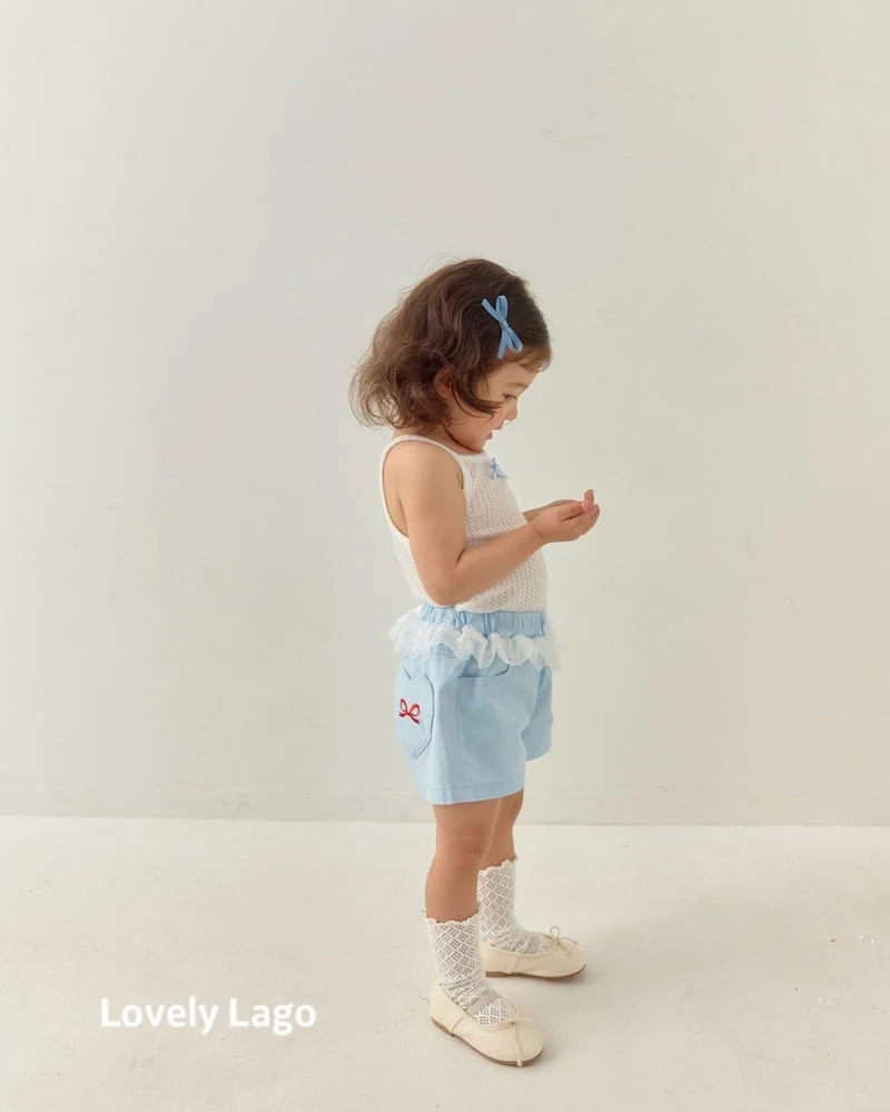 Lago - Korean Children Fashion - #kidsstore - Frill Embroidery Pants - 9