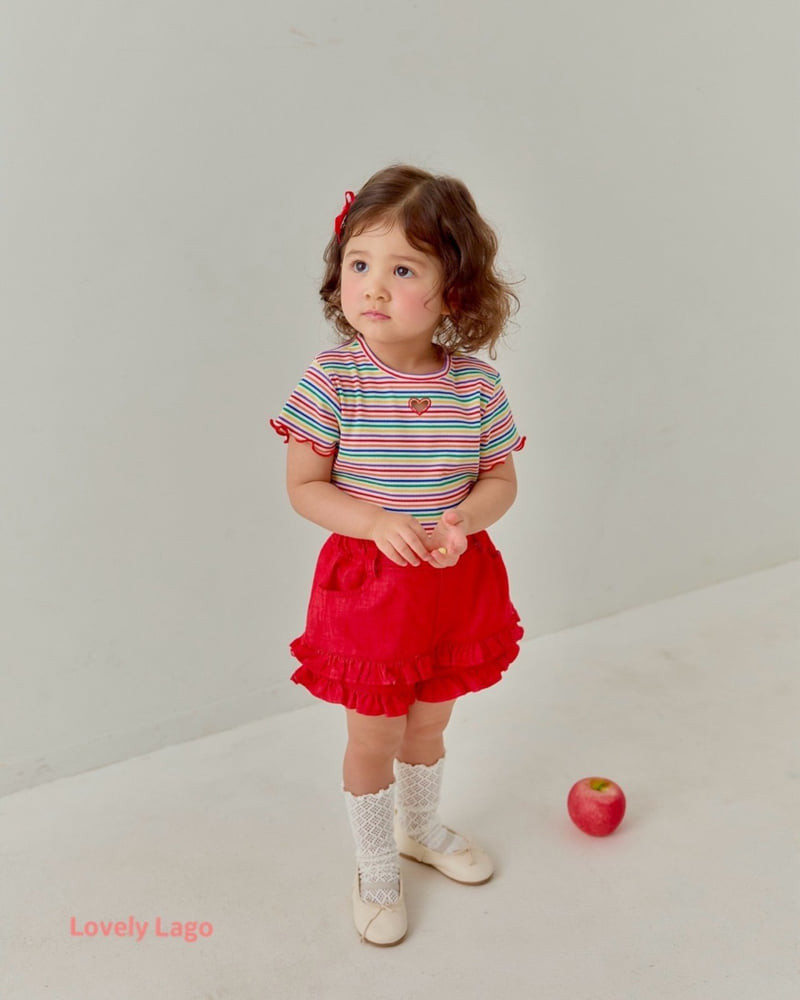 Lago - Korean Children Fashion - #kidsstore - Heart Rainbow Tee - 10
