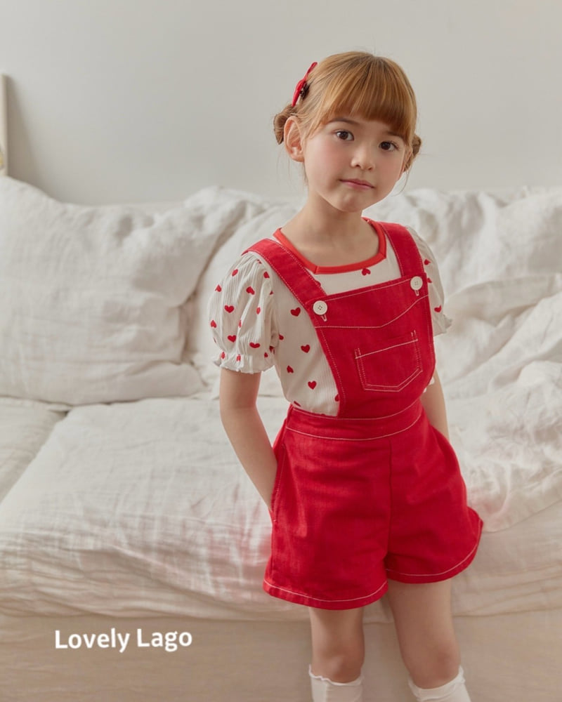Lago - Korean Children Fashion - #kidsstore - Square Heart Tee - 7