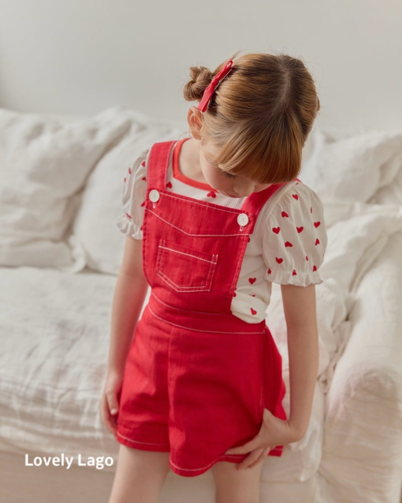 Lago - Korean Children Fashion - #kidzfashiontrend - Square Heart Tee - 8