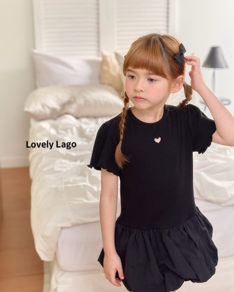 Lago - Korean Children Fashion - #kidzfashiontrend - Mini Heart One-piece - 6