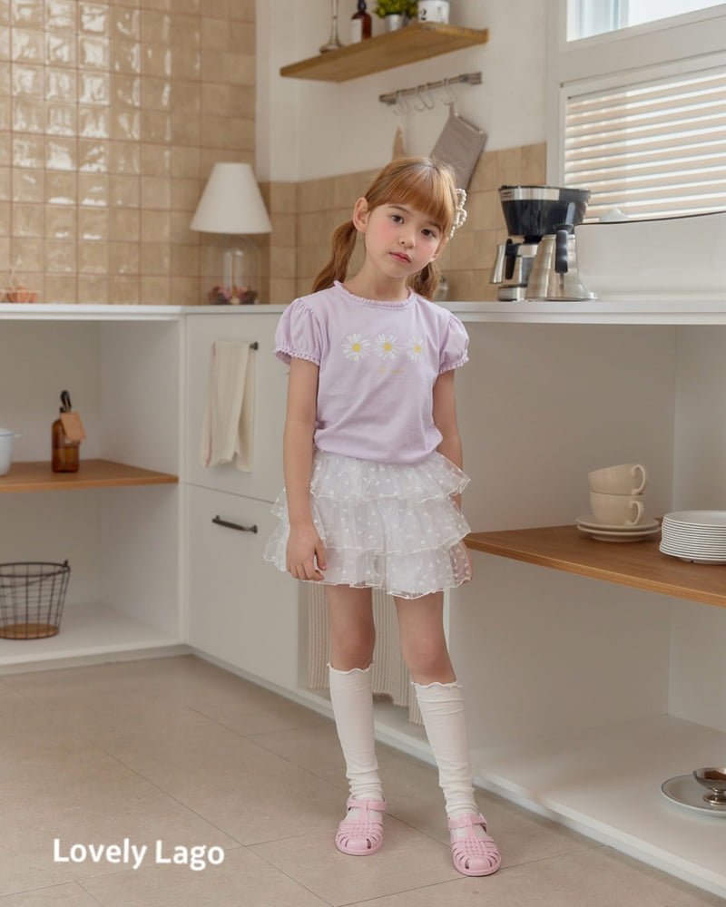 Lago - Korean Children Fashion - #littlefashionista - Petal Lace Tee - 5