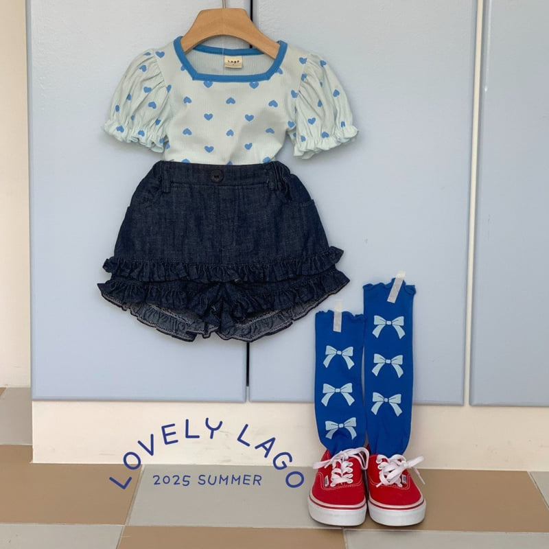 Lago - Korean Children Fashion - #littlefashionista - Square Heart Tee - 10