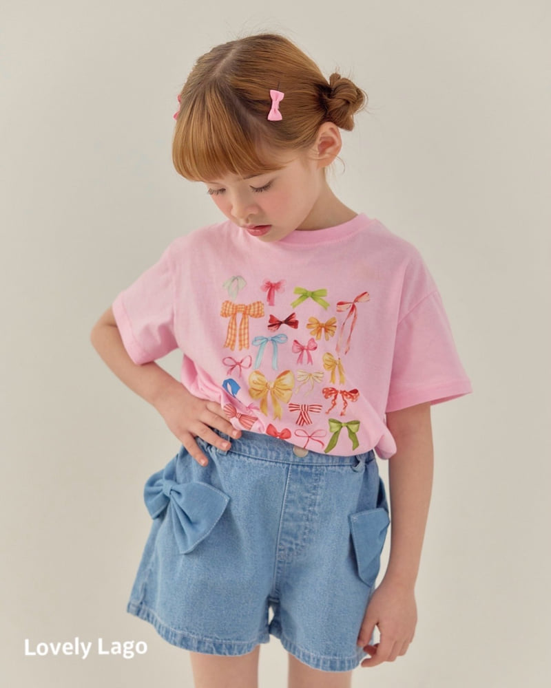 Lago - Korean Children Fashion - #littlefashionista - Ribbon Patch Jeans - 9