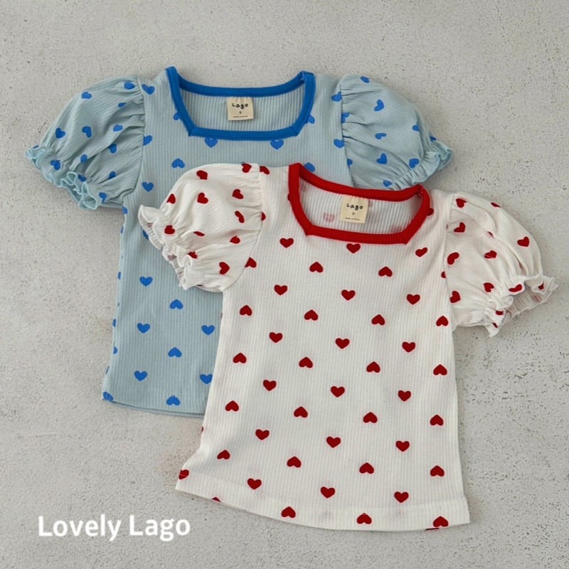 Lago - Korean Children Fashion - #magicofchildhood - Square Heart Tee - 11