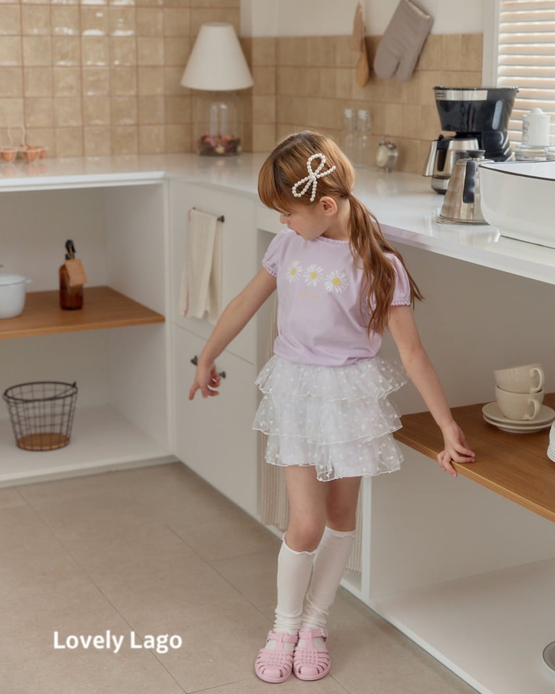 Lago - Korean Children Fashion - #minifashionista - Petal Lace Tee - 7