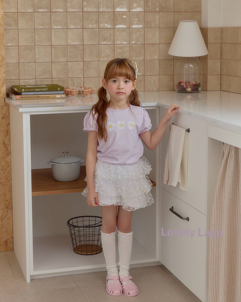 Lago - Korean Children Fashion - #prettylittlegirls - Petal Lace Tee - 8