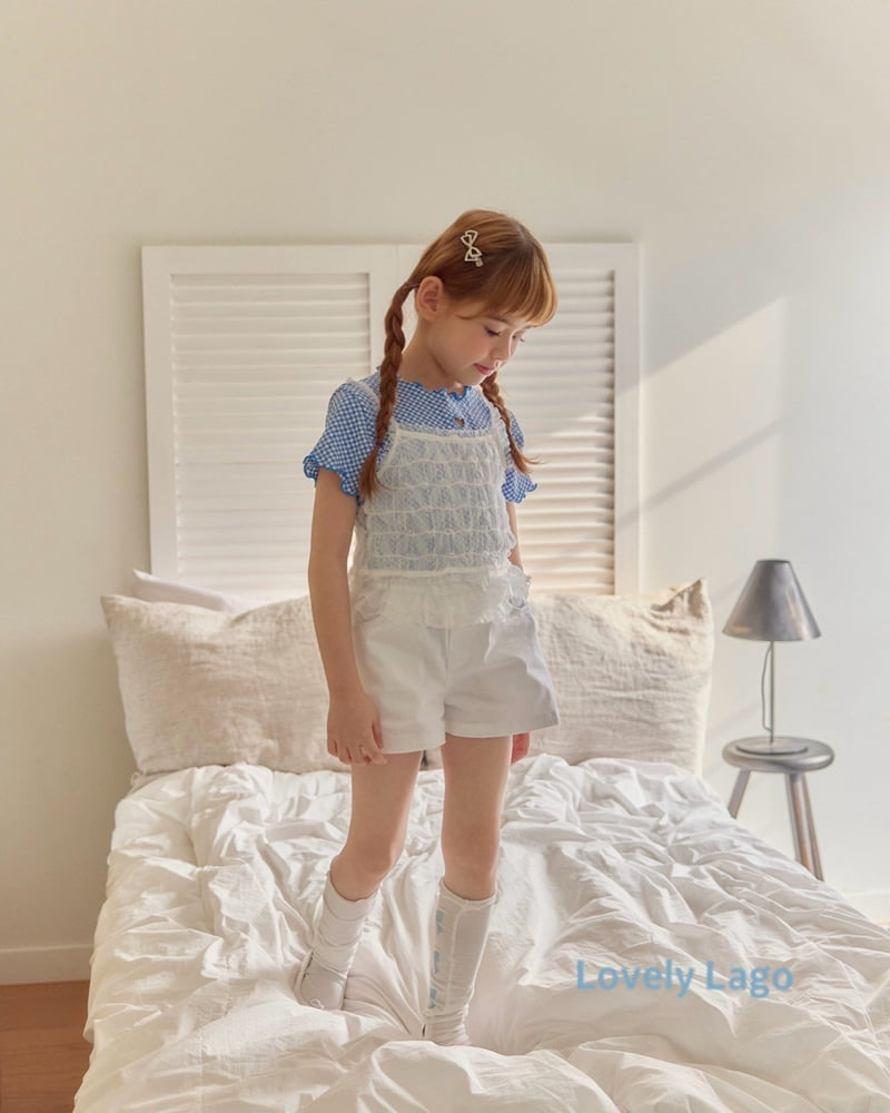 Lago - Korean Children Fashion - #prettylittlegirls - Heart Punching Span Pants - 6