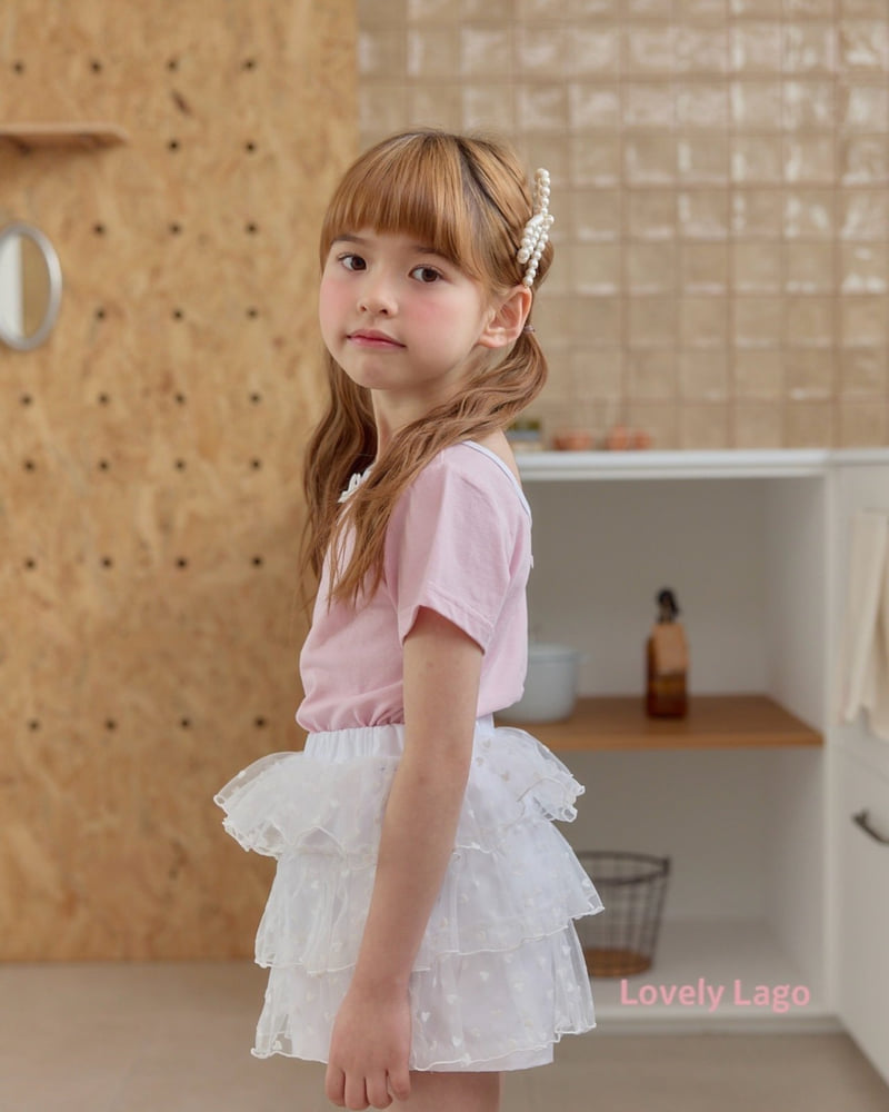 Lago - Korean Children Fashion - #minifashionista - Back Round Ribbon Tee - 4