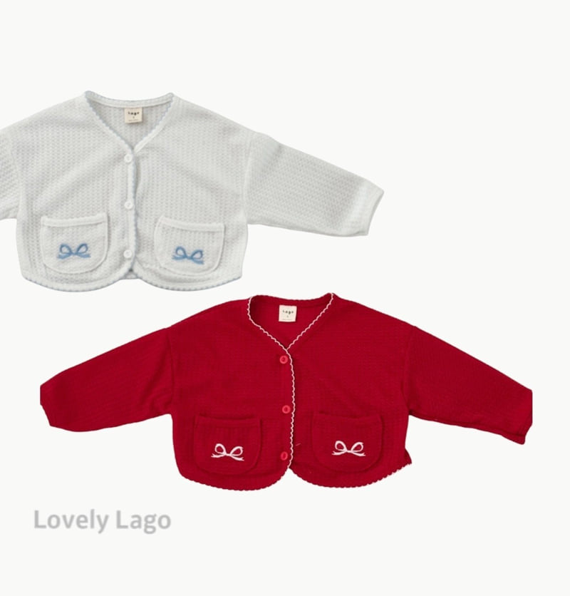 Lago - Korean Children Fashion - #stylishchildhood - Ribbon Embroidery Cardigan