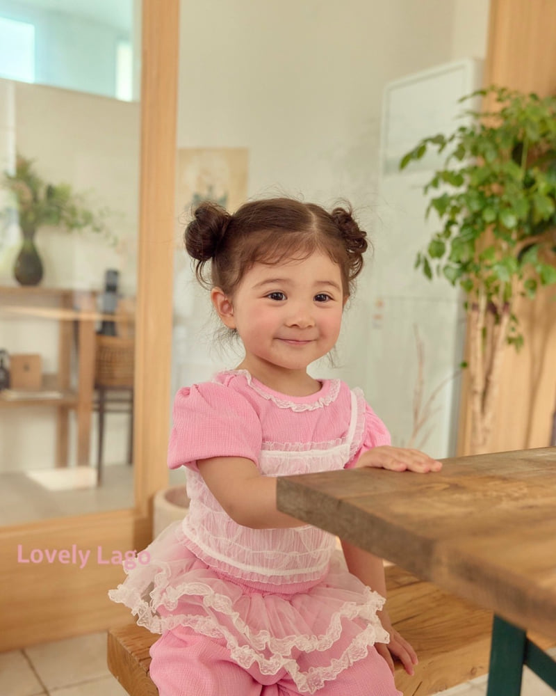 Lago - Korean Children Fashion - #todddlerfashion - Dorothy Pleated Tee - 2