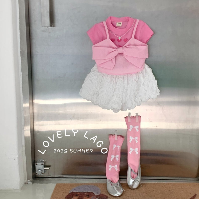 Lago - Korean Children Fashion - #toddlerclothing - Ribbon Span Knee Socks - 10