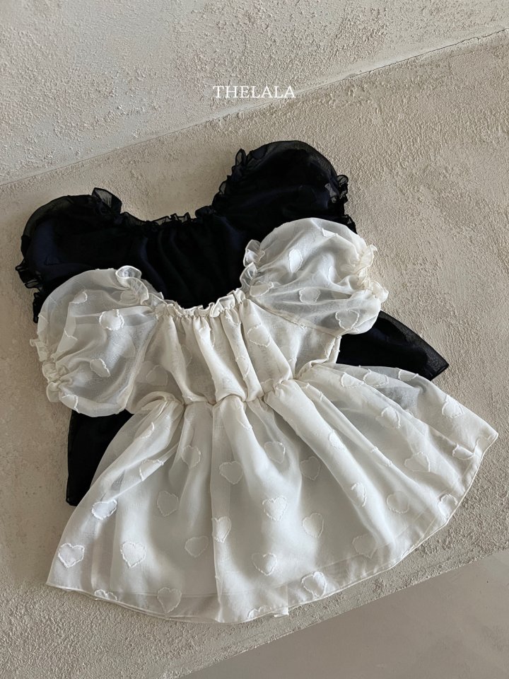 Lala - Korean Baby Fashion - #babyboutique - Heart One-piece - 11