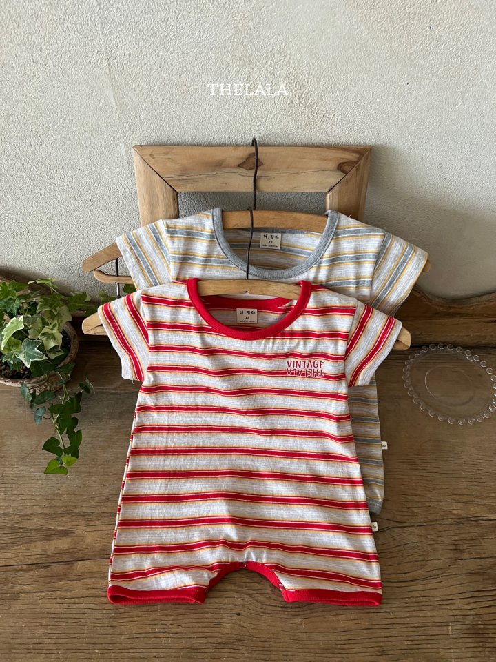 Lala - Korean Baby Fashion - #babyclothing - Dongdong Stripe Suit - 8