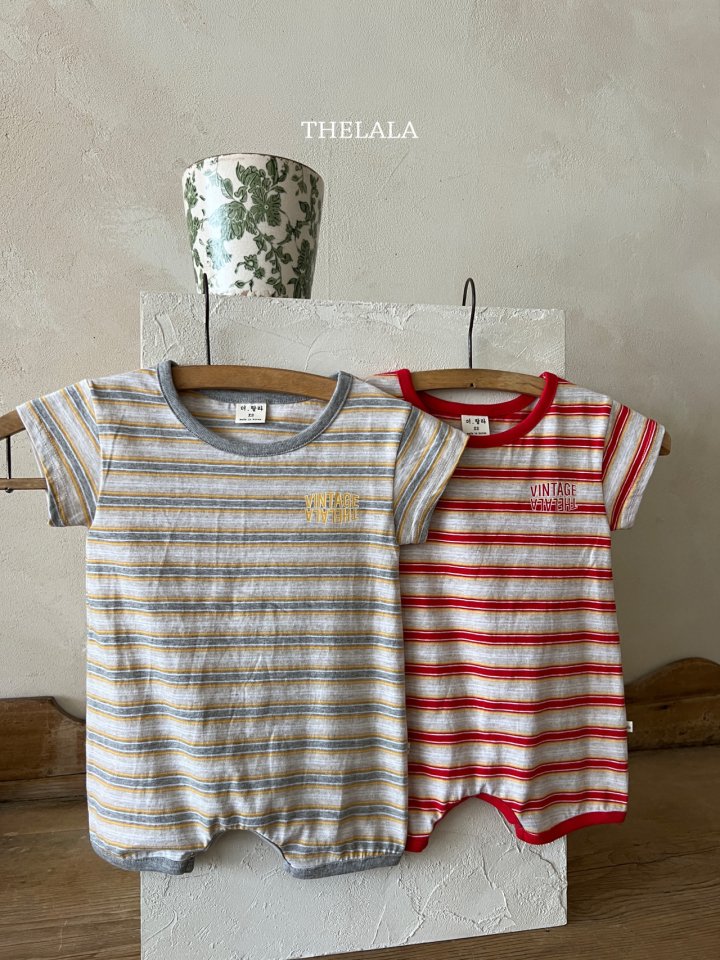 Lala - Korean Baby Fashion - #babyfever - Dongdong Stripe Suit - 10