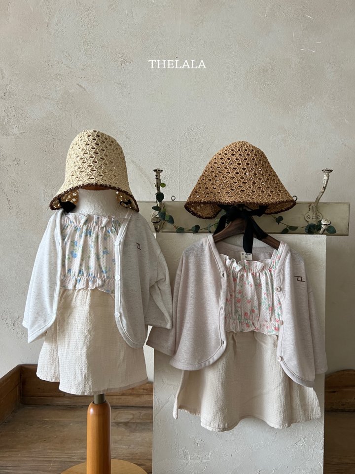Lala - Korean Baby Fashion - #babyfever - Line String Bonnet - 6