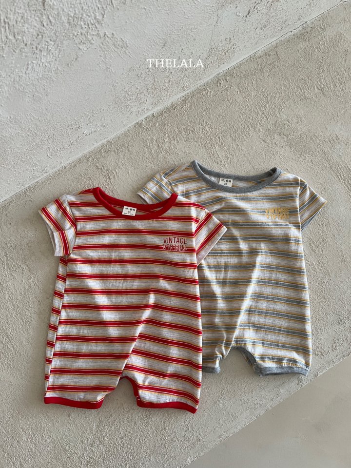 Lala - Korean Baby Fashion - #babygirlfashion - Dongdong Stripe Suit - 11