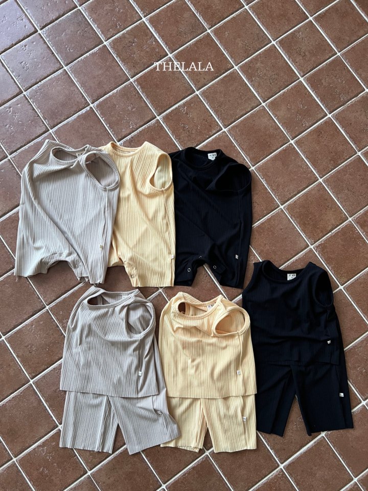 Lala - Korean Baby Fashion - #babygirlfashion - Pleated Top Bottom Set - 4