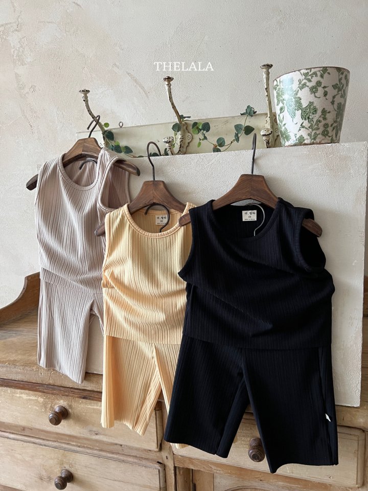 Lala - Korean Baby Fashion - #babyoutfit - Pleated Top Bottom Set - 8