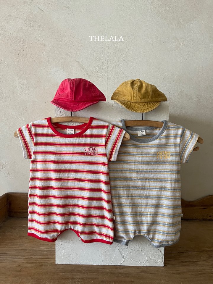 Lala - Korean Baby Fashion - #babyoutfit - Dongdong Stripe Suit