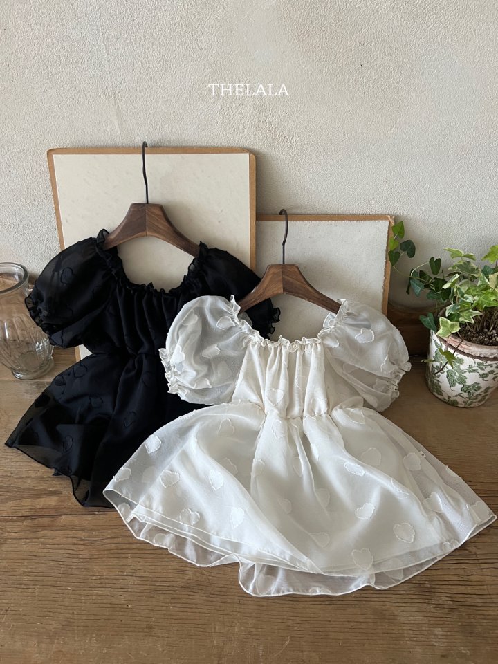 Lala - Korean Baby Fashion - #babyoutfit - Heart One-piece - 6