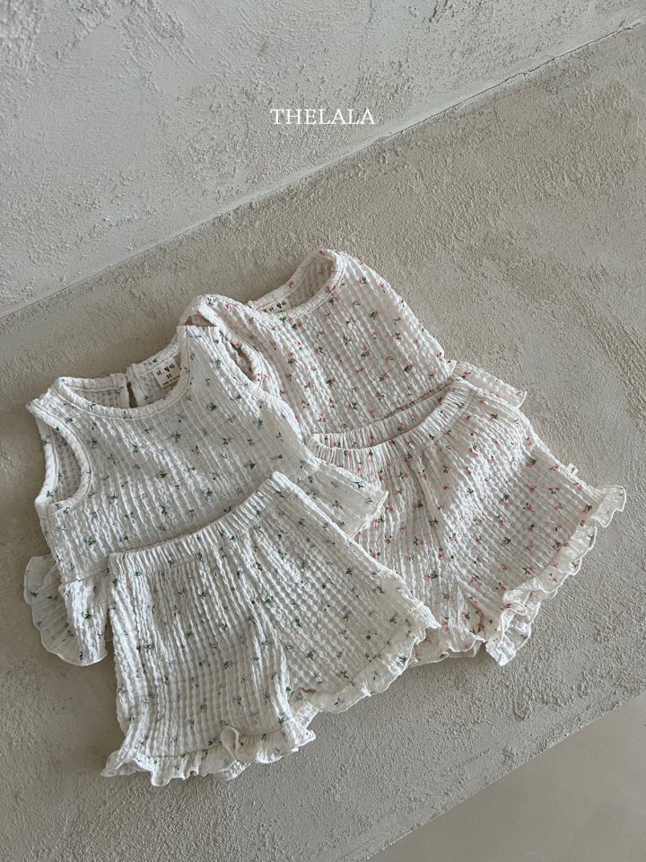 Lala - Korean Baby Fashion - #onlinebabyboutique - Dalkong Top Bottom Set - 11