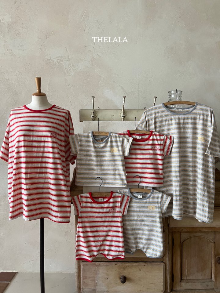 Lala - Korean Baby Fashion - #onlinebabyboutique - Dongdong Stripe Suit - 4