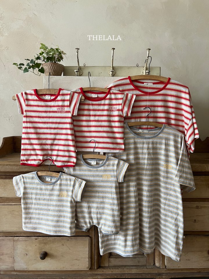 Lala - Korean Baby Fashion - #smilingbaby - Dongdong Stripe Suit - 5