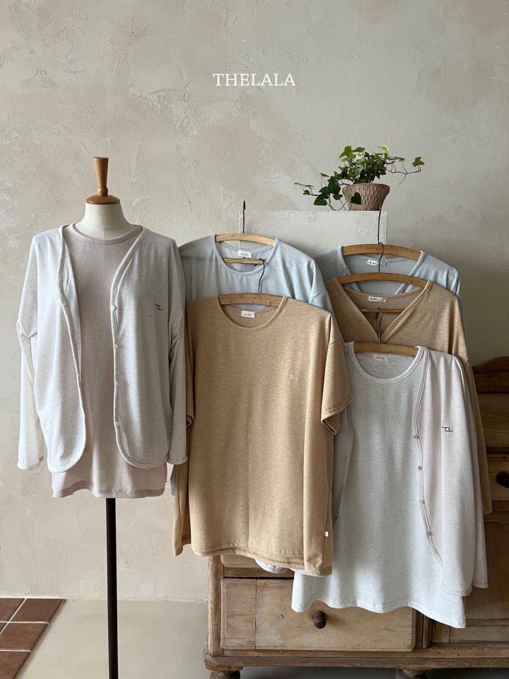 Lala - Korean Women Fashion - #womensfashion - Sand Mom Tee - 4