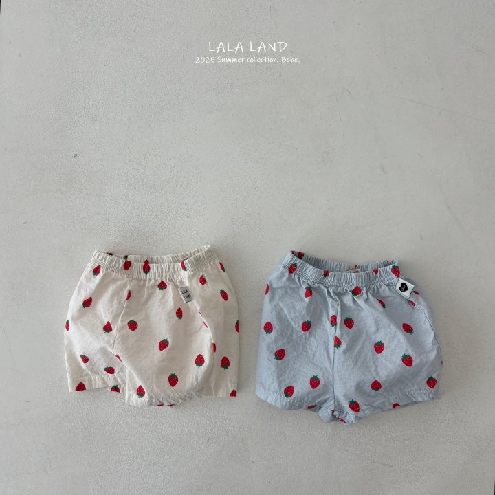Lalaland - Korean Baby Fashion - #babyboutiqueclothing - bebe Strawberry Pants