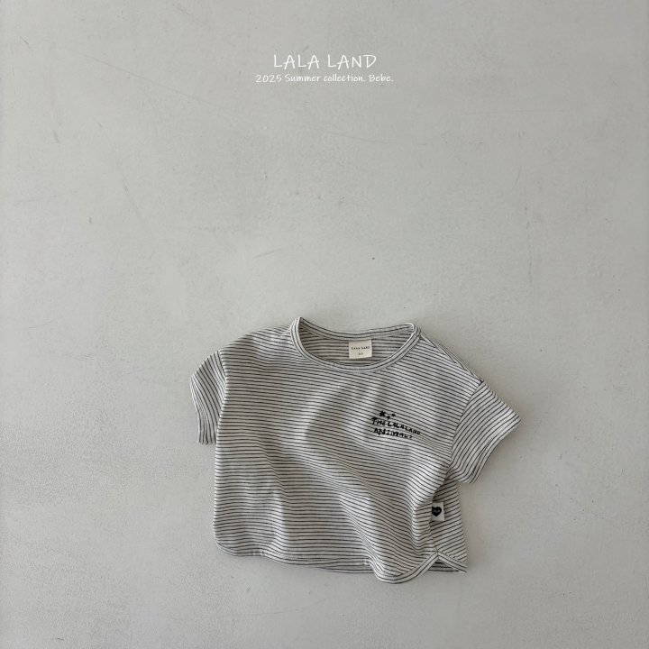 Lalaland - Korean Baby Fashion - #babyboutiqueclothing - bebe Bebe Stripe Short Sleeved Tee - 6