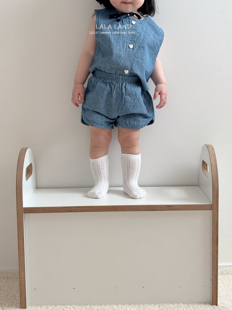 Lalaland - Korean Baby Fashion - #babyboutiqueclothing - bebe Denim Vest Shirt - 10