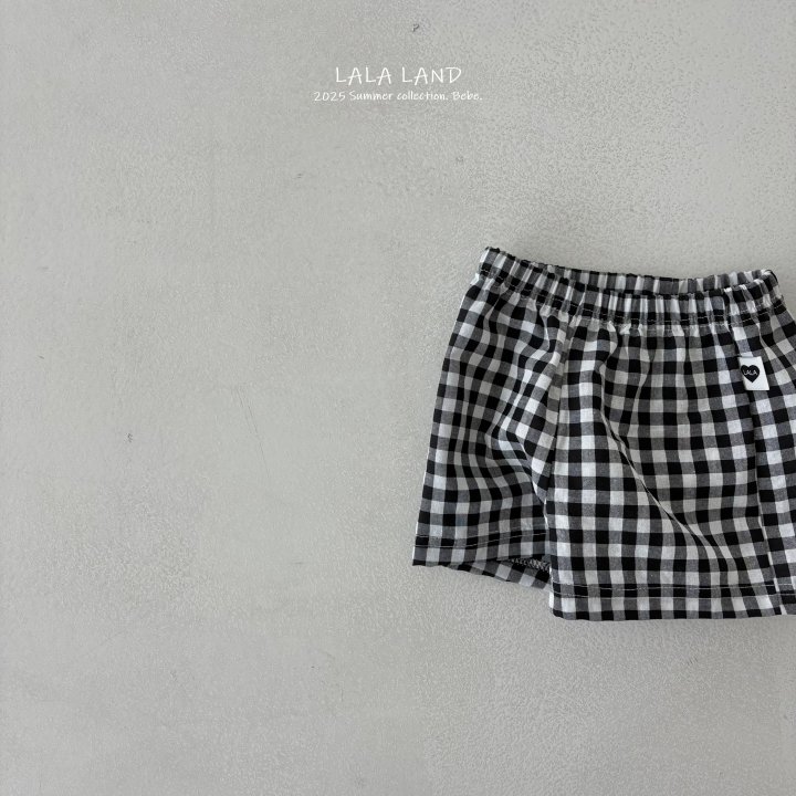 Lalaland - Korean Baby Fashion - #babyclothing - bebe Check Shorts - 3