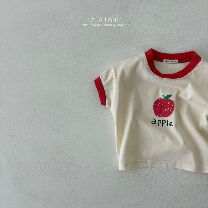 Lalaland - Korean Baby Fashion - #babyfashion - bebe Apple Tee - 5