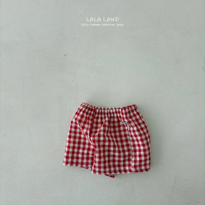 Lalaland - Korean Baby Fashion - #babyclothing - bebe Check Shorts - 4