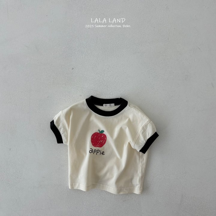 Lalaland - Korean Baby Fashion - #babyfever - bebe Apple Tee - 6
