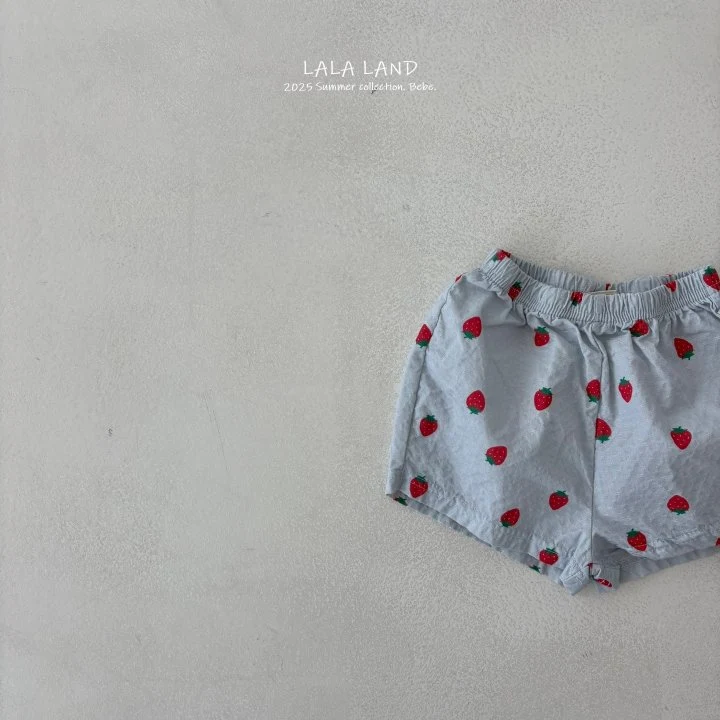 Lalaland - Korean Baby Fashion - #babygirlfashion - bebe Strawberry Pants - 5