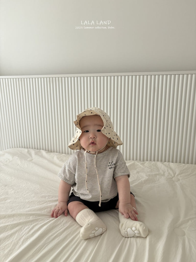 Lalaland - Korean Baby Fashion - #babygirlfashion - bebe Bebe Stripe Short Sleeved Tee - 10