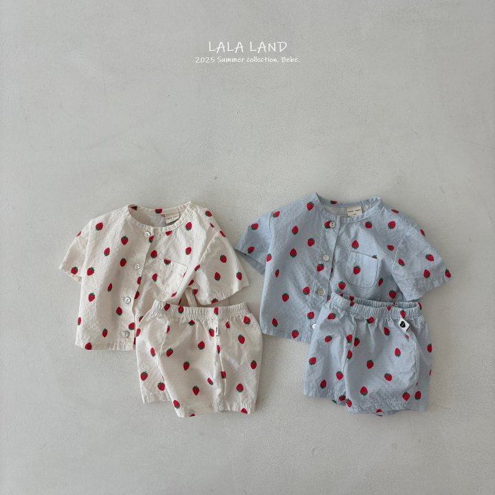 Lalaland - Korean Baby Fashion - #babylifestyle - bebe Strawberry Pants - 6