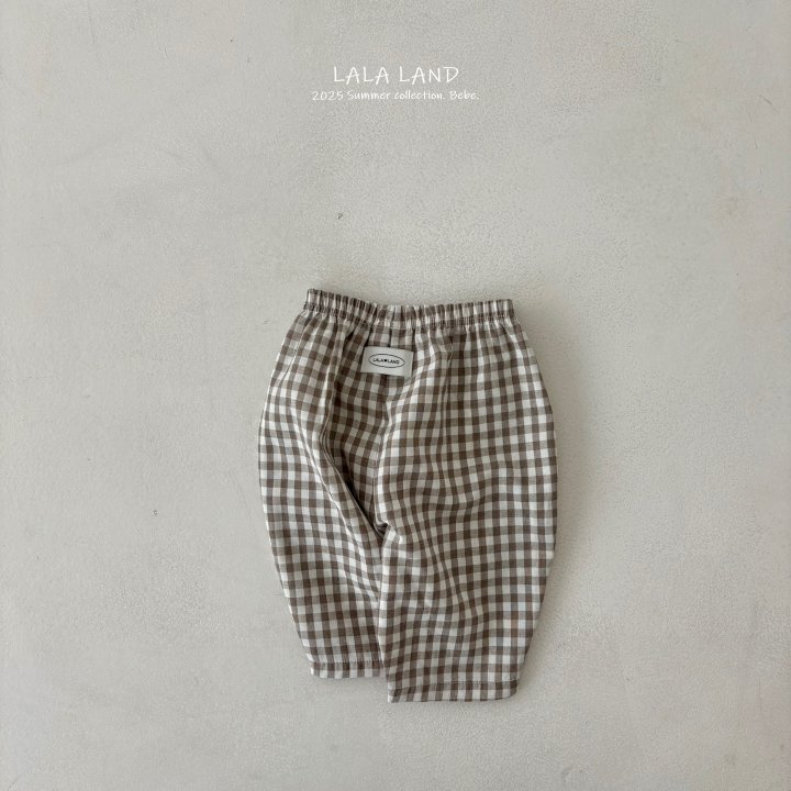 Lalaland - Korean Baby Fashion - #babygirlfashion - bebe Check Pants - 4