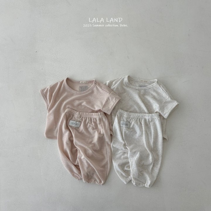 Lalaland - Korean Baby Fashion - #babylifestyle - bebe Summer Linen Top Bottom Set - 3