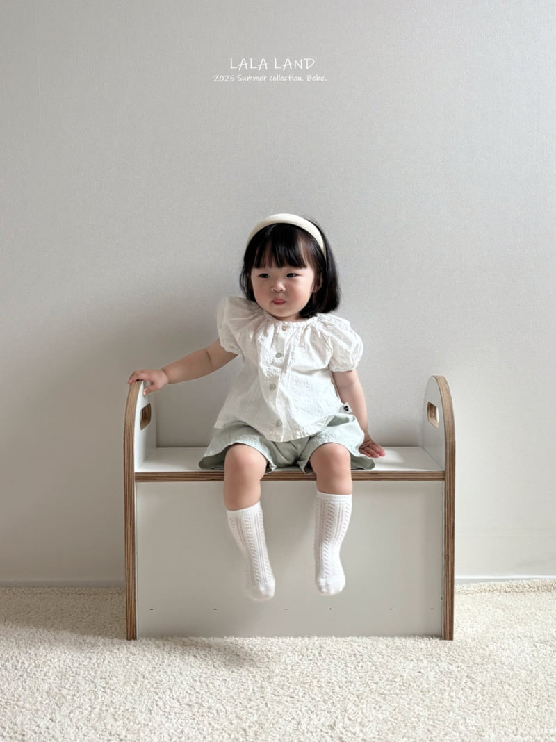 Lalaland - Korean Baby Fashion - #babyoninstagram - bebe Shirring Shirt - 9