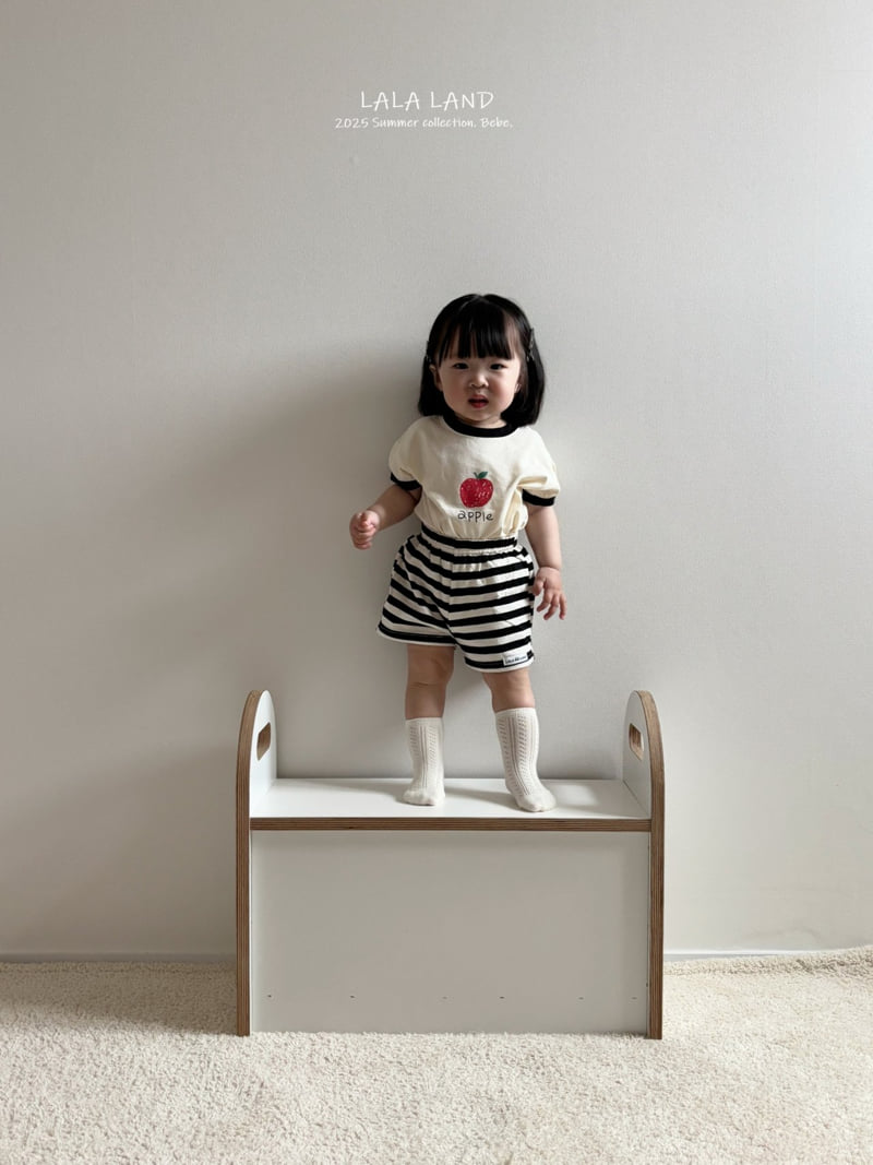 Lalaland - Korean Baby Fashion - #babyoninstagram - bebe Apple Tee - 9