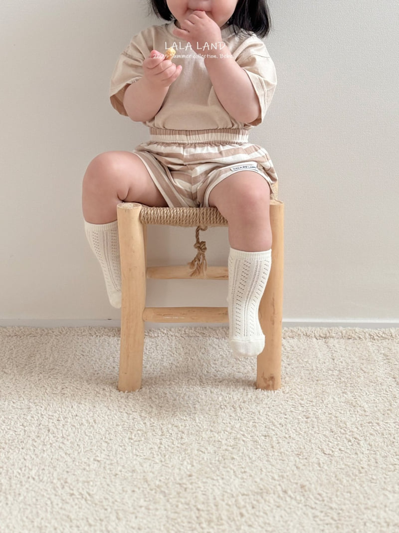 Lalaland - Korean Baby Fashion - #babyootd - bebe Stripe Pants - 8