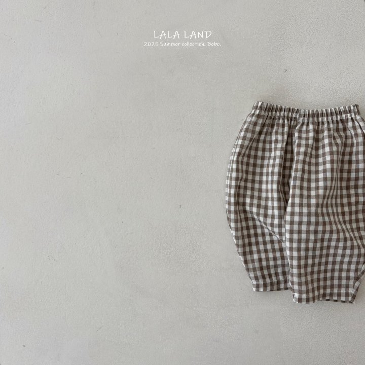 Lalaland - Korean Baby Fashion - #babyootd - bebe Check Pants - 6