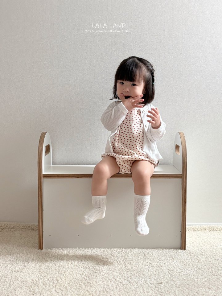 Lalaland - Korean Baby Fashion - #babyootd - bebe Ice Rib Cardigan - 8