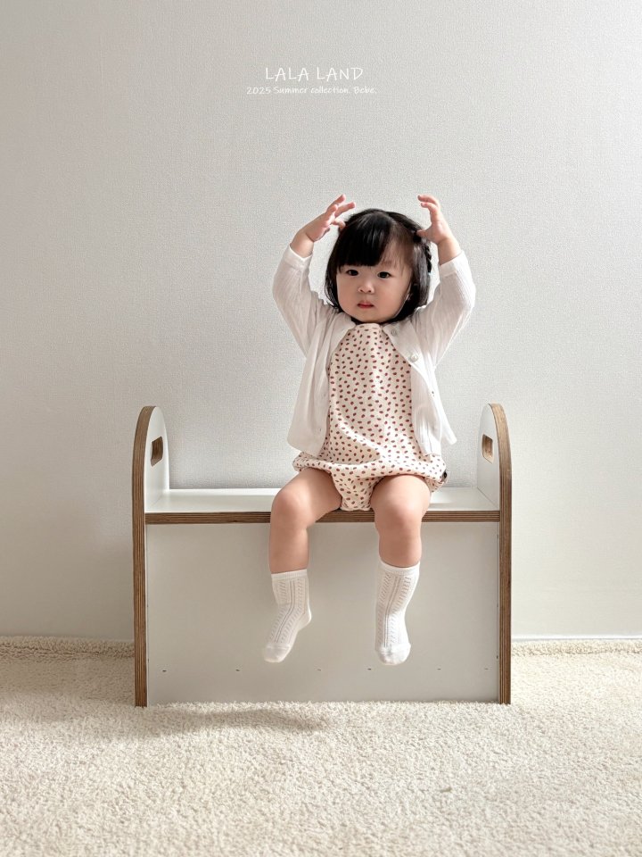 Lalaland - Korean Baby Fashion - #babyoutfit - bebe Ice Rib Cardigan - 9