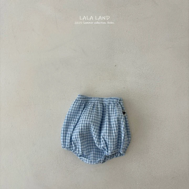 Lalaland - Korean Baby Fashion - #babyoutfit - bebe Balloon Check Bloomers - 3