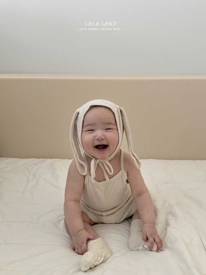 Lalaland - Korean Baby Fashion - #babyoutfit - bebe Cotton Bunny Beanie - 8